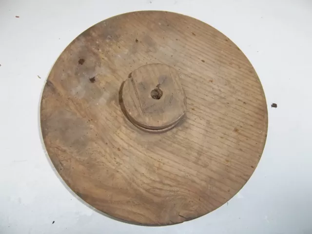 Holzrad Riemenscheibe Antik Deko Durchmesser ca 28cm