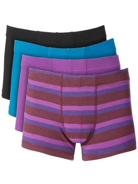 ALFATECH BY ALFANI Intimates 4 Pack Purple Boxer Brief Underwear L