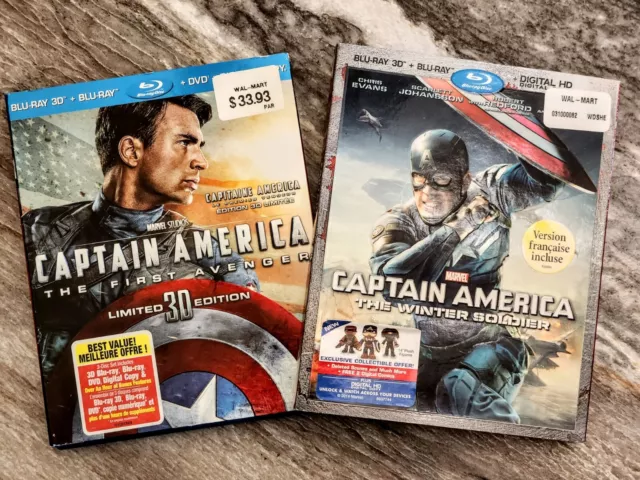 Captain America: The First Avenger  & The Winter Soldier (3D blu-ray & Blu-ray)