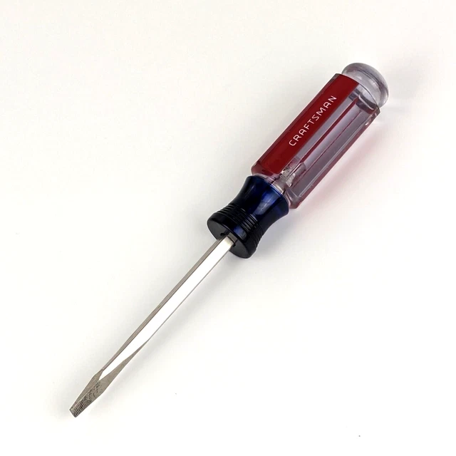 Craftsman - 41853 AC WF - 1/4" Flathead Slotted 4" Screwdriver - Made in USA