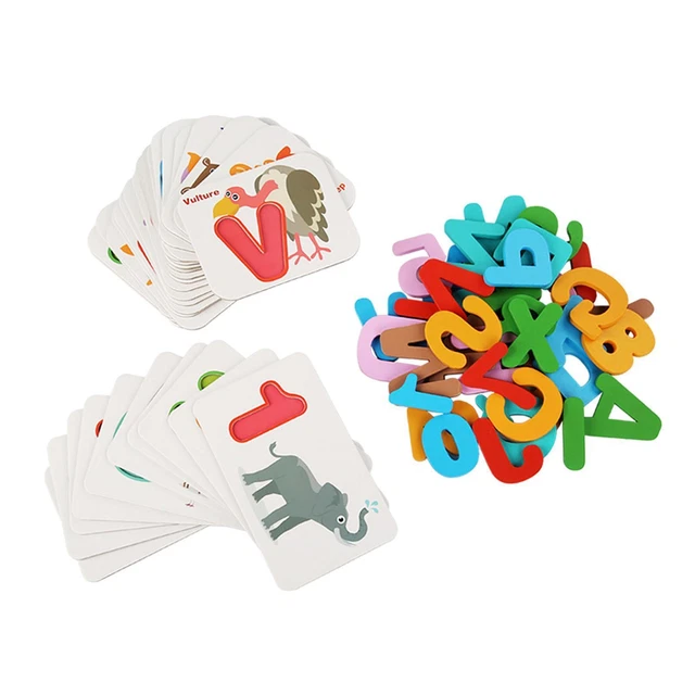 Jeu De Cartes éducatif Chiffres Et Lettres - Apprentissage Ludique Pour Enfants 1,5 à 6 Ans