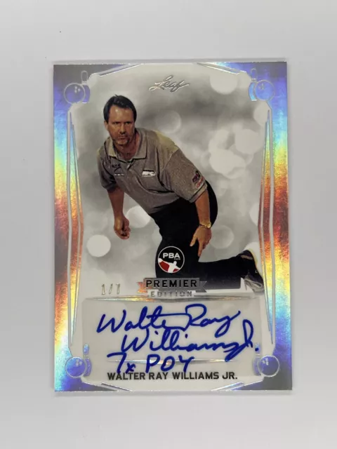 2023 Leaf PBA Bowling Premier WALTER RAY WILLIAMS JR Silver Holo Auto  /7