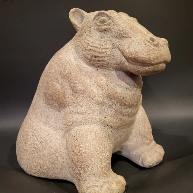 Paul Bellardo 1980 Austin Productions 9" Large Mother Hippo Art Sculpture