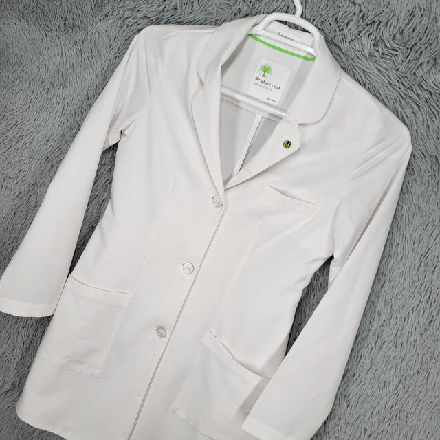 Healing Hands Womens XS White Lab Coat Halloween Cosplay Doctors Modernist