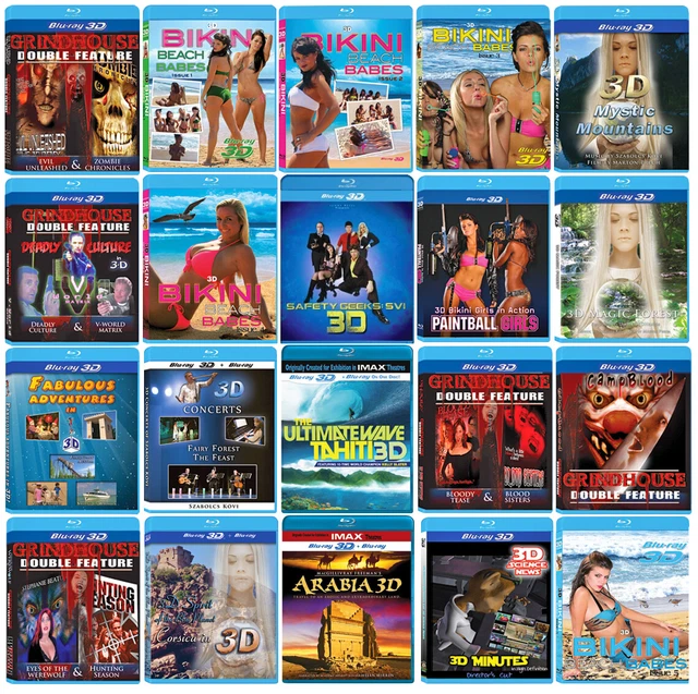 3D Blu-ray Lot Collection - 3D Bluray Movies for 3-D TV & Projectors YOU CHOOSE!