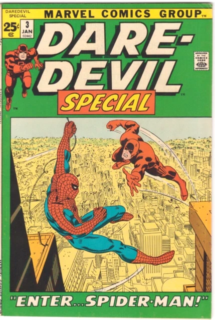 DAREDEVIL #3 Marvel Comic Book Bronze Age SPECIAL ANNUAL SPIDERMAN 9.0 NM CGC it