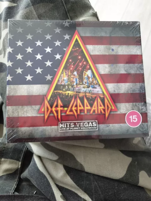 Hits Vegas by Def Leppard (CD, 2020) Box Set 2 Cds 1 Dvd New And Sealed