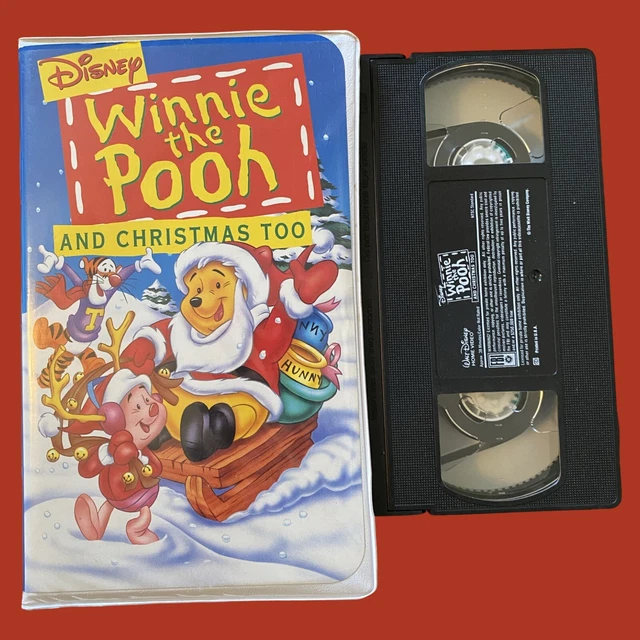WINNIE THE POOH and Christmas Too. VHS. Clamshell Case. Free Shipping ...