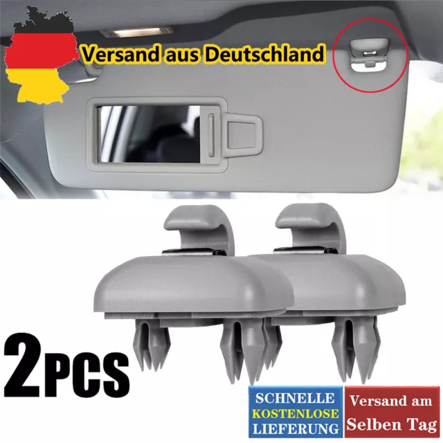 2 Stück Sonnenblenden Halter Halterung Hacken clip Für Audi A1 A3 A4 A5 Q3 Q5