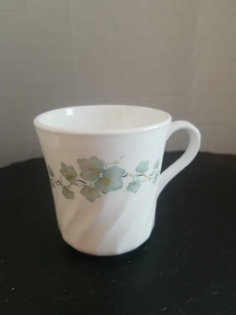 Vtg Corningware Callaway Green Ivy, Flared Stoneware Mug/Cup, Cup Only, 80s