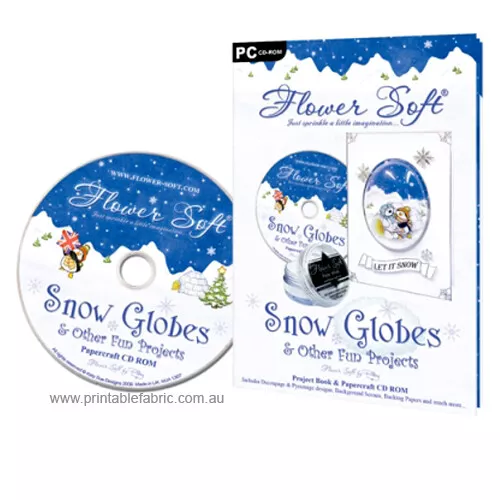 (1) Flower Soft Snow Globes + Craft Projects CD-Rom