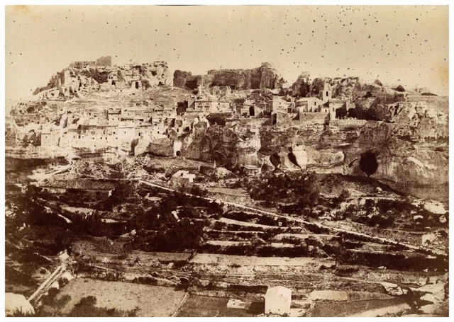 France, Les Baux de Provence, after negative paper vintage albumen print,