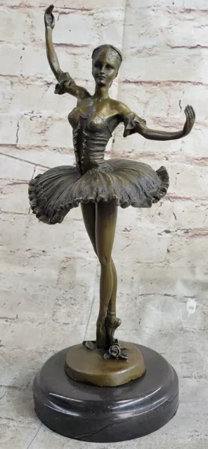 Caliente Venta 100% Bronce Moderno Bailarina Dancer Escultura Ballet Figura