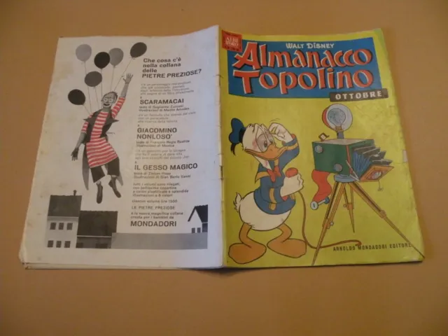 Almanacco Topolino 1960 N.9 Mondadori Walt Disney Originale Ottimo
