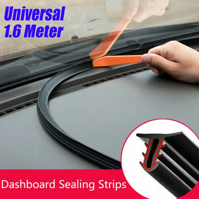 Sound Seal Strip Dashboard Gap Edges Sealing Strips Universal 1.6M Car Rubber