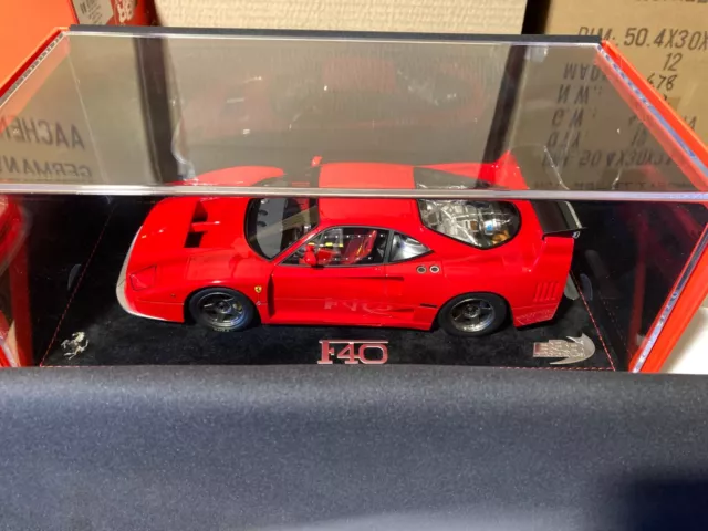 Bbr P18139N 1/18 Ferrari F40 Competizione Rosso Corsa 322 With Showcase L.e. 99