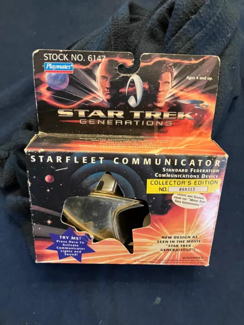 Playmates Star Trek Generations Starfleet Communicator collector's edition