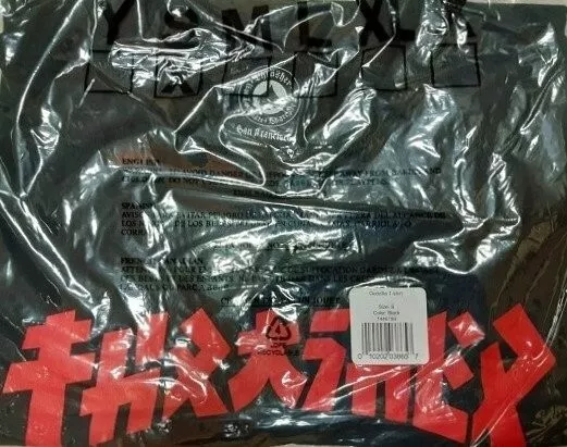 Thrasher Skateboard Magazine T-Shirt Godzilla Black Red Japan Tee Rot Schwarz S