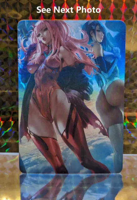 Holofoil Sexy Anime Card ACG  -  Sexy Reveal Limited release -  Zero Two - 5