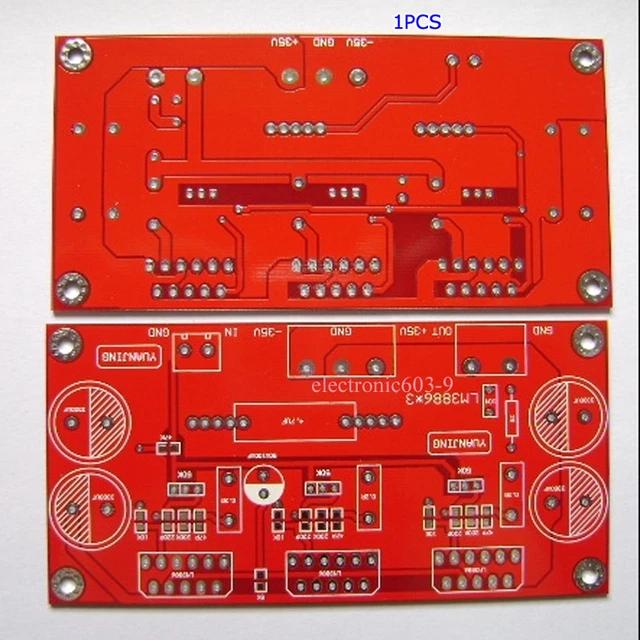 LM3886 X3 150W Amplifier PCB Board ±15V-±36V Amp Reliable Design 47K 4