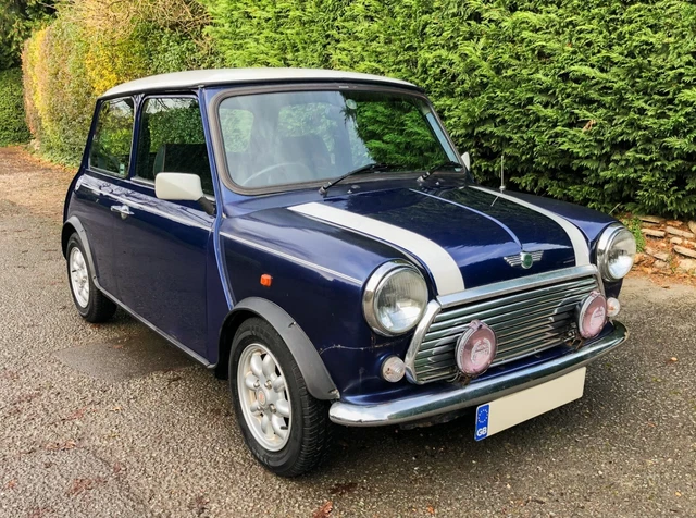 1996 CLASSIC ROVER MINI COOPER 1.3i SPI, TAHITI BLUE / WHITE, 65k MILES FROM NEW 1996 CLASSIC ROVER MINI COOPER 1.3i SPI, TAHITI BLUE / WHITE, 65k MILES FROM NEW