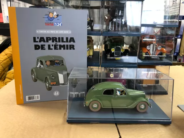 Voiture TINTIN 1/24 Collection Hachette N°44 L'APRILIA DE L'EMIR
