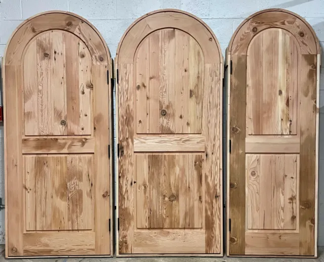 6 doors  Rustic reclaimed lumber arched solid wood storybook interior/exterior 2