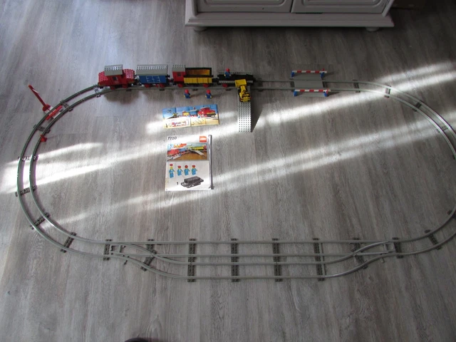 Lot Train Vintage Playmobil – Thème Western – Excellent état – Rails En Métal – Années 80