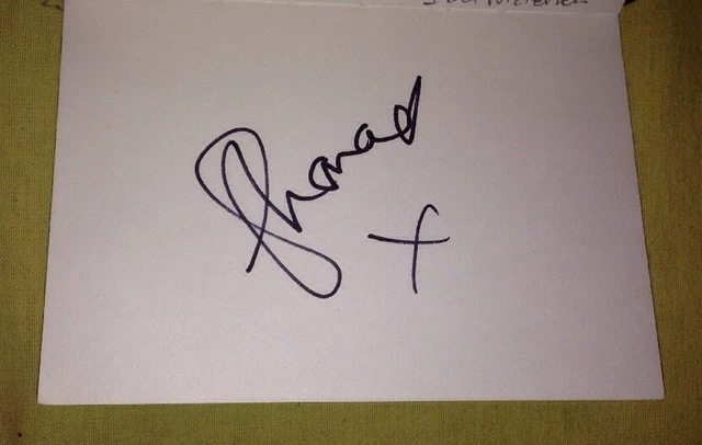 Shona Mcgarty Signed 6X4 White Card Tv Autograph Eastenders Whitney