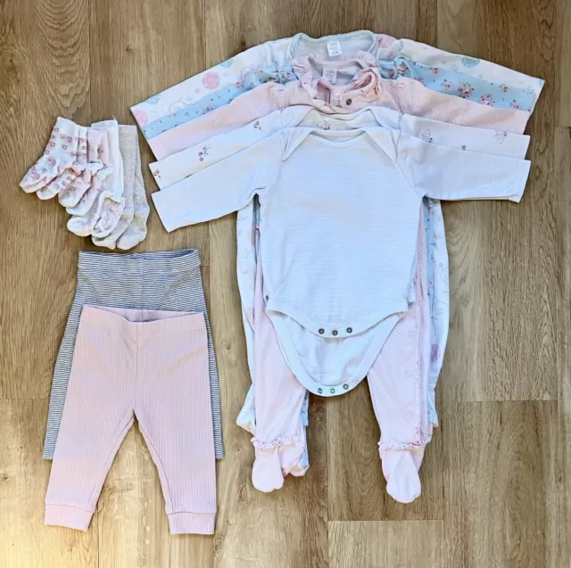 Baby Girl 6-9 Months Clothes Bundle - Next Mini Club Babygrows Leggings