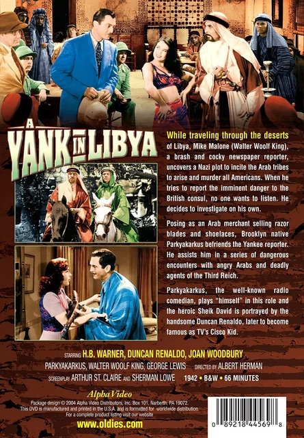 A YANK IN Libya (DVD) H B Warner Walter Woolf King Harry Parke (US