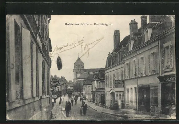 CPA Cosne-sur-Loire, Rue Saint-Agnan