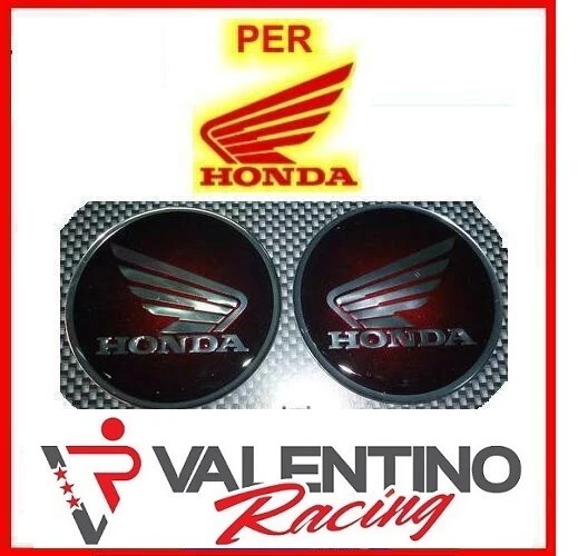 COPPIA ADESIVI 3D LOGO HONDA TONDO DA CARENA  E SERBATOIO DIAM. 60 mm ART.5120