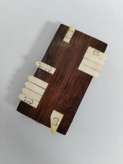 3 Marqueurs De Points Anciens Pour Bridge - Bois, époque 1900 - Jeu De Cartes