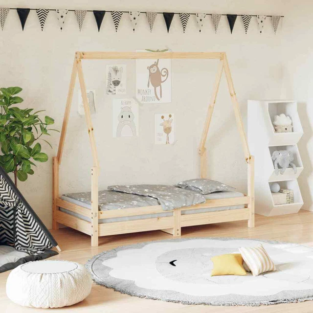 Giroletto per Bambini 70x140 cm in Legno Massello di Pino vidaXL