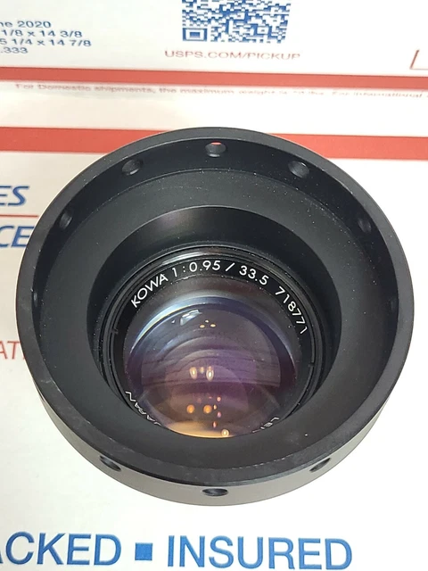1pcs Used KOWA 33.5mm 1:0.95 Constant aperture industrial lens Large aperture