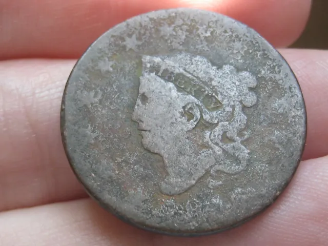 1816 Matron Head Large Cent Penny- About Good Details