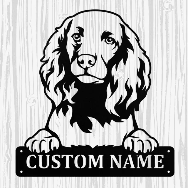 Personalized American-Water-Spaniel Metal Sign, Dog Owner Wall Art, Memorial Gif