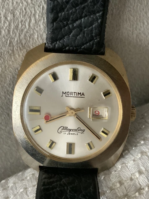 Montre Mécanique Mortima Meyerling 21 Rubis Pour Homme - Modèle F990 Vintage, Occasion