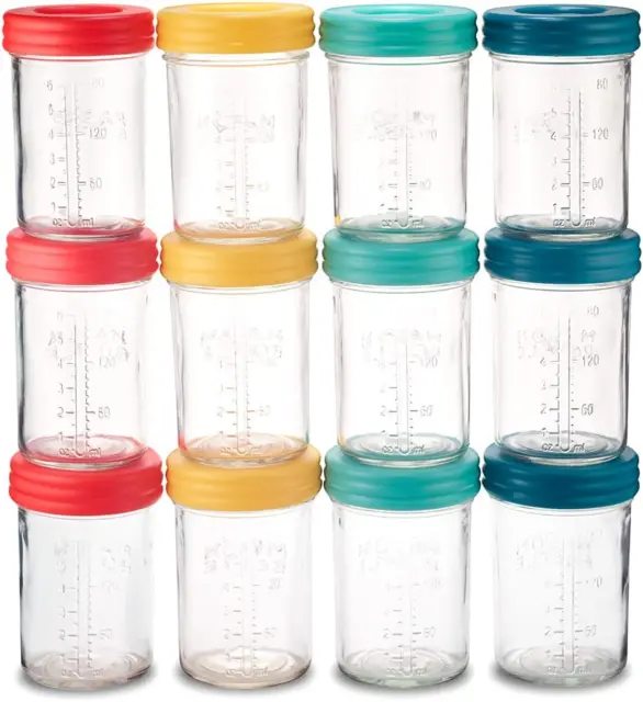 - Glass Mason Jars for Breast Milk Storage - Wide Easy to Clean Design, Dishwash