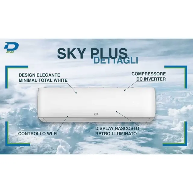 Climatisation DILOC Convertisseur 9000BTU Sky Plus La Wifi Intégré