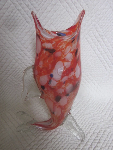 Vase En Verre De Forme Irrégulière Moderne - 12x12 Cm, Transparent Orange - Décoration Bureau, Salon, Pour Fleurs Séchées Ou Artificielles