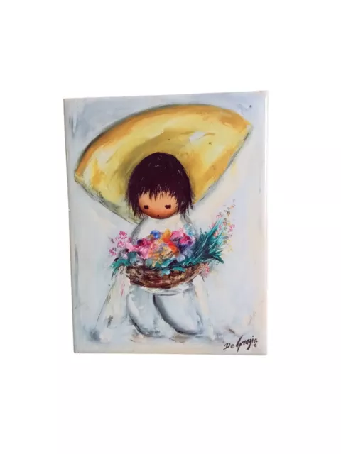 Degrazia Flower Boy Tile In Excellent Condition