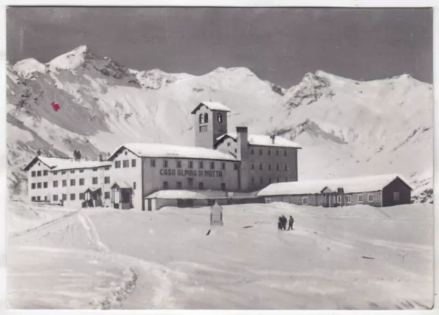 0269 SONDRIO CAMPODOLCINO - CASA DI MOTTA - SPLUGA NEVE Cartolina FOT viagg 1956