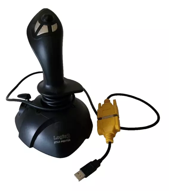 Logic3 Star Fighter USB PC Joystick Controller Analogue Flight JS256U Rare VGC