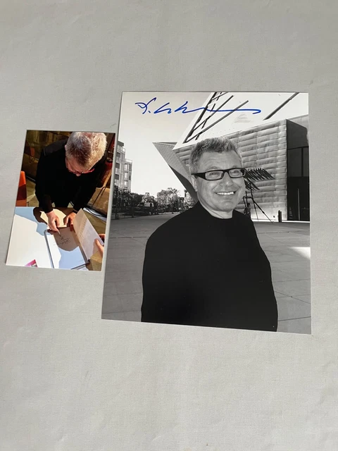 DANIEL LIBESKIND signed In-person 2019 Foto 20 x 25 Autogramm autograph + Foto