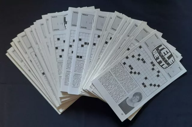 Enigmistica - Lotto n°2 di 50 Libretti (800 pagine) serie Tele Sette