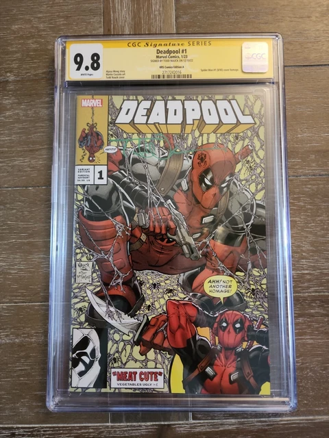 Deadpool #1 Cgc 9.8 Cover A Exclusive Signed By Todd Nauck