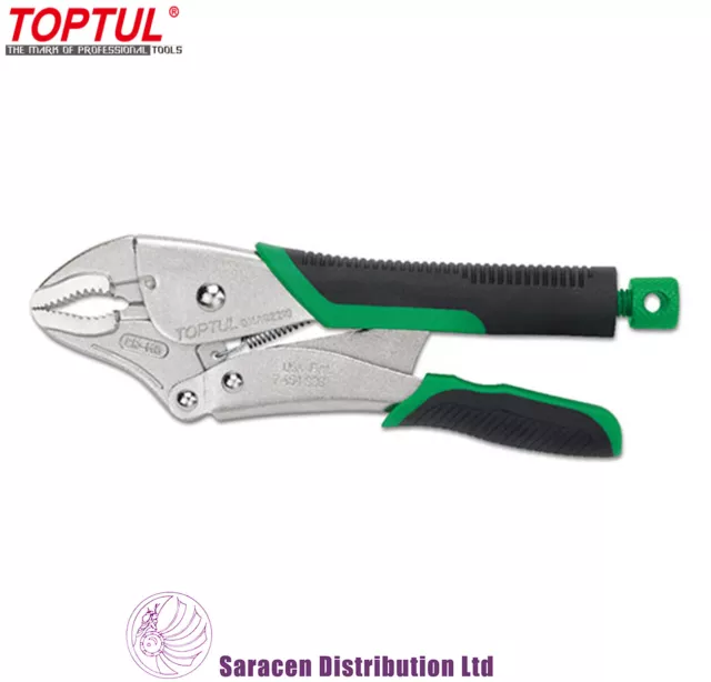 Toptul 10" Curved Jaw Locking Pliers, Easy Release - Dmaq2210
