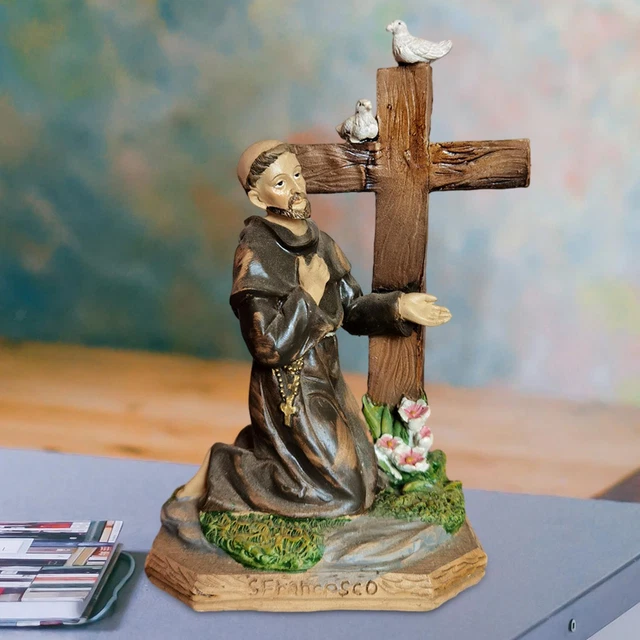 STATUE RELIGIEUSE DEBOUT, Figurine De Collection Pour Cour, Bureau
